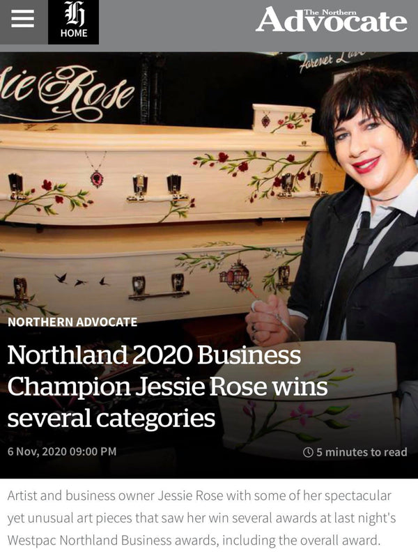 Jessie Rose, Supreme Winner of The Northland Business Awards
