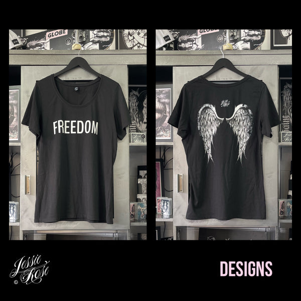 T Shirt (womens) - Wings of Freedom