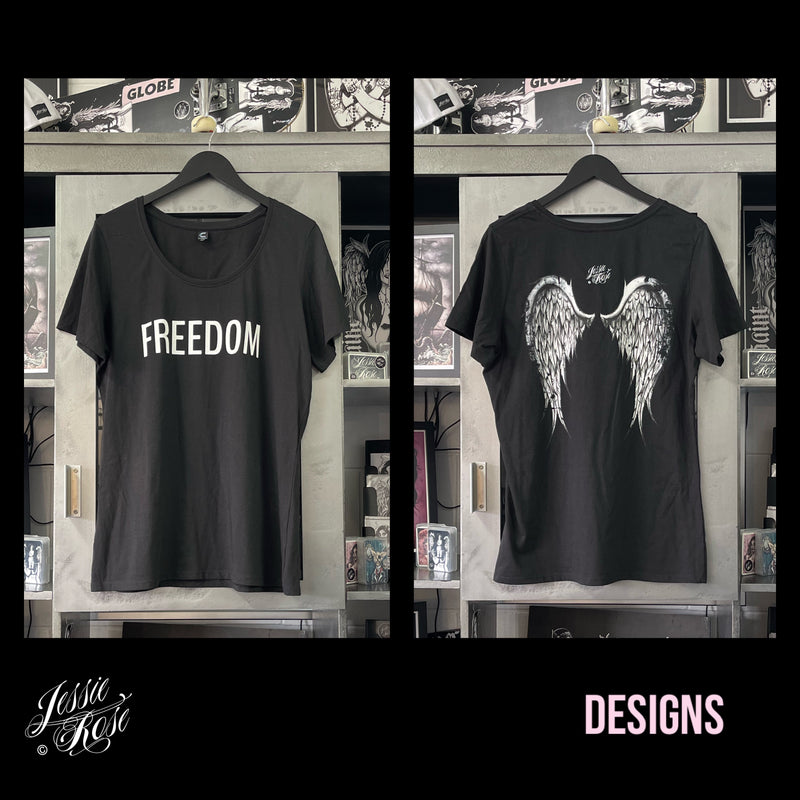 T Shirt (womens) - Wings of Freedom