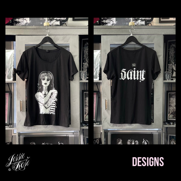 T Shirt  (womens) - Saint Keep They Heart