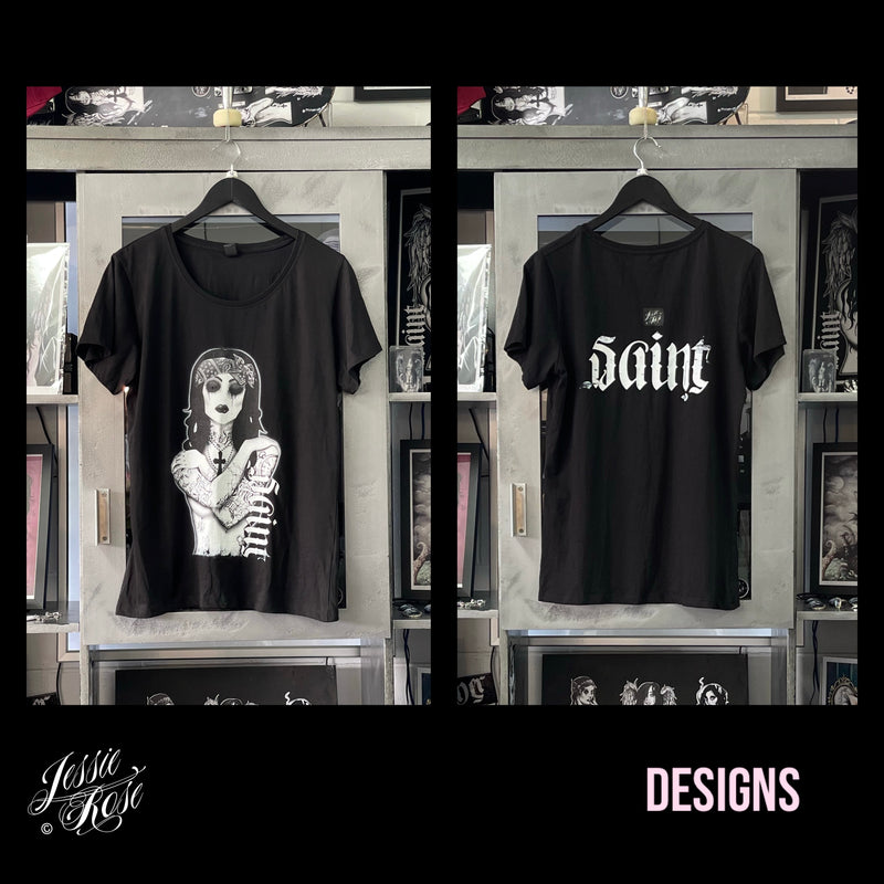 T Shirt  (womens) - Saint Keep They Heart