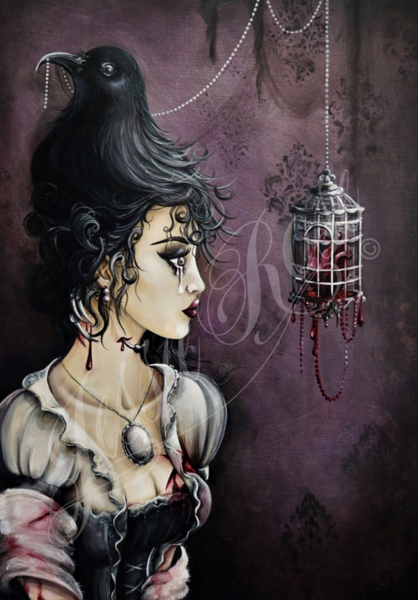 The Bird - 'Gothic Black' Pendant