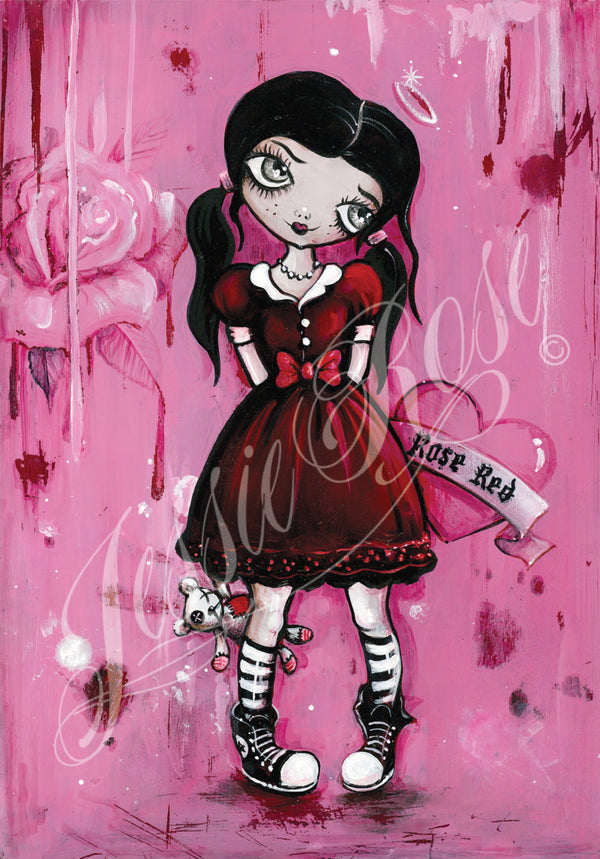 'Lil Rose Red' - Rose Red signed print