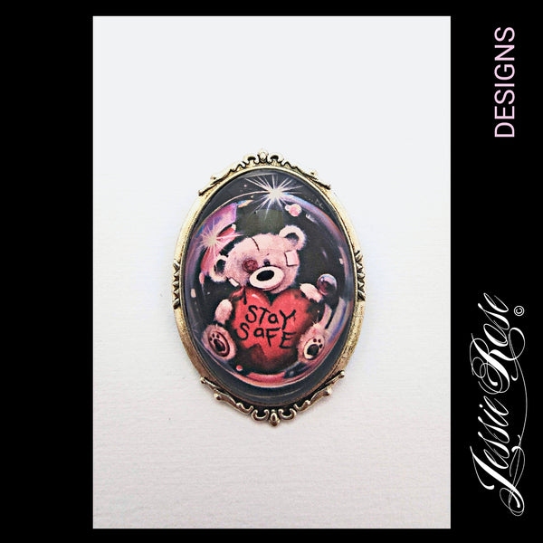 Bubbles - 'Ornate' Frame Brooch