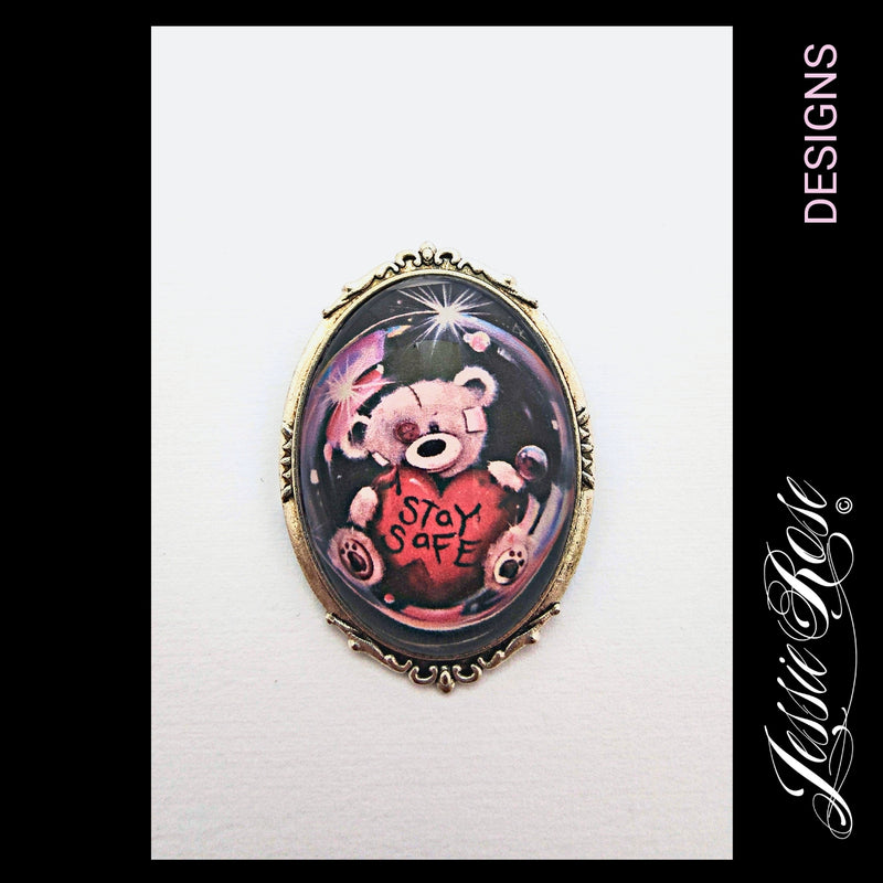 Bubbles - 'Ornate' Frame Brooch
