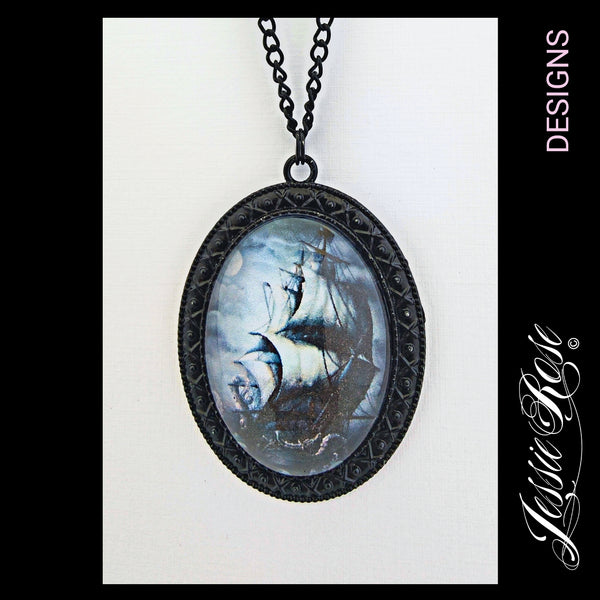 The Kraken - 'Gothic Black' Pendant