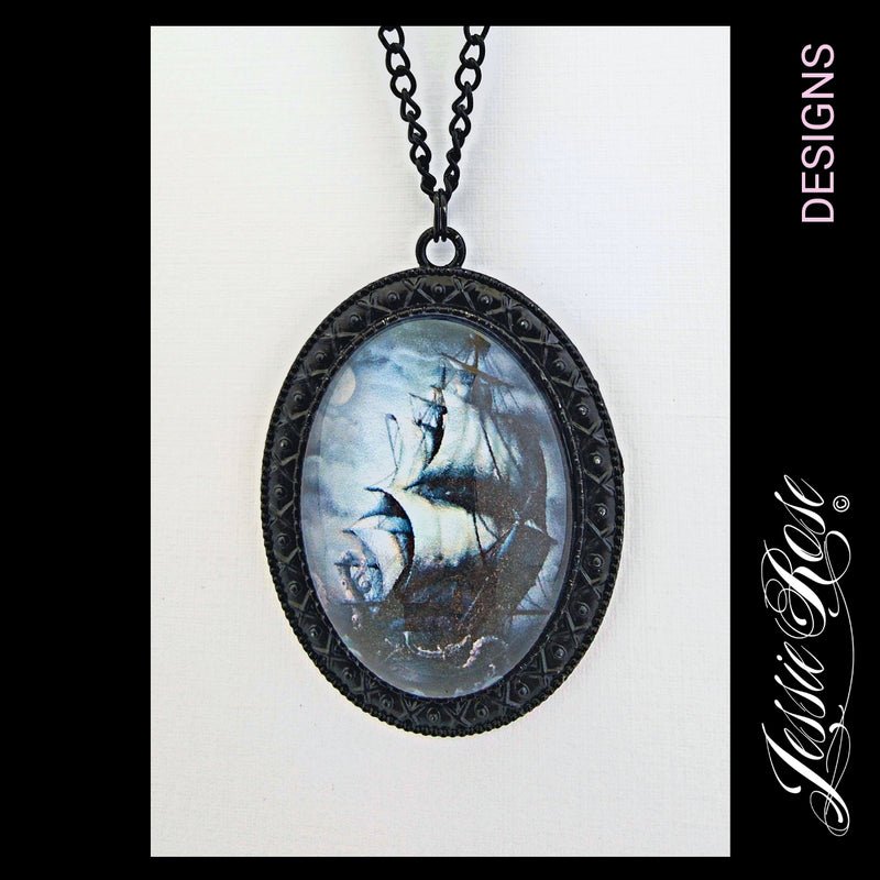 The Kraken - 'Gothic Black' Pendant