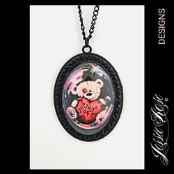 **SALE** Bubbles - 'Gothic Black' Pendant