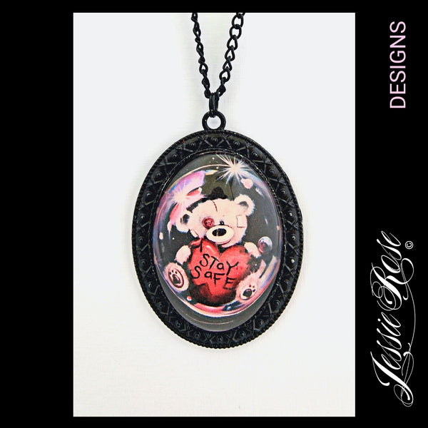 Bubbles - 'Gothic Black' Pendant