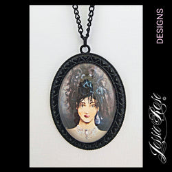 **SALE** Butterflies - 'Gothic Black' Pendant