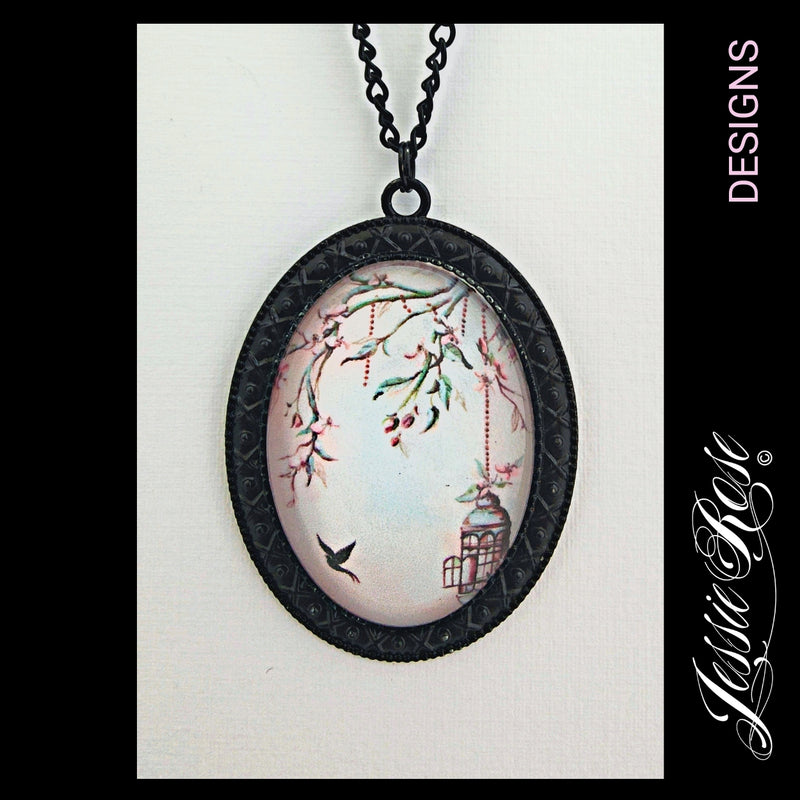 Free to Fly - 'Gothic Black' Pendant