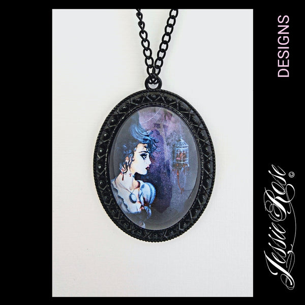The Bird - 'Gothic Black' Pendant