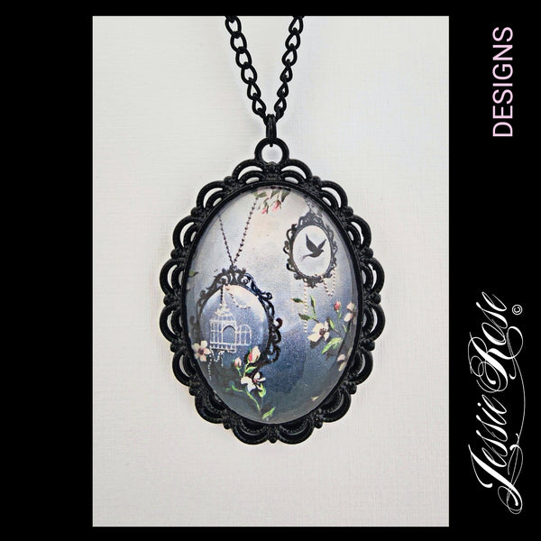 **SALE** The Pendants - 'Ornate' Pendant (black)