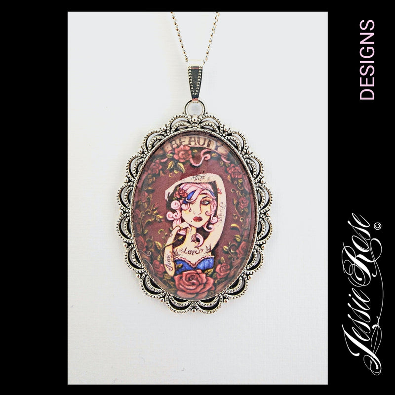 **SALE** Beauty - 'Ornate' Pendant (silver)