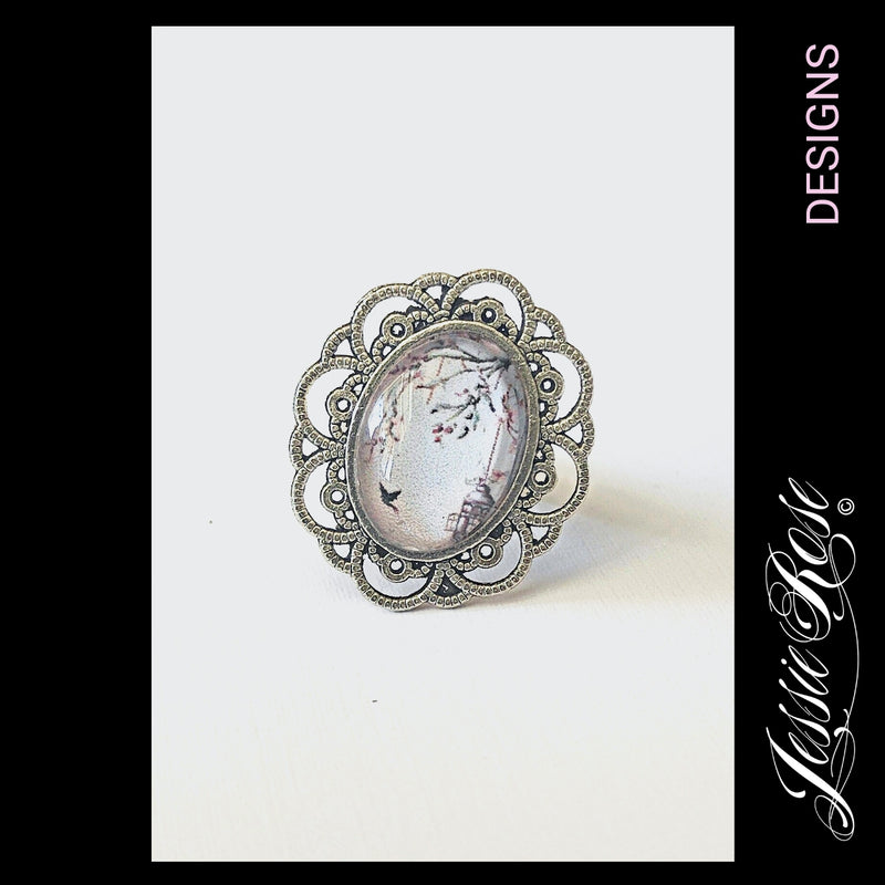 **SALE** Free to Fly - 'Ornate' Silver Ring