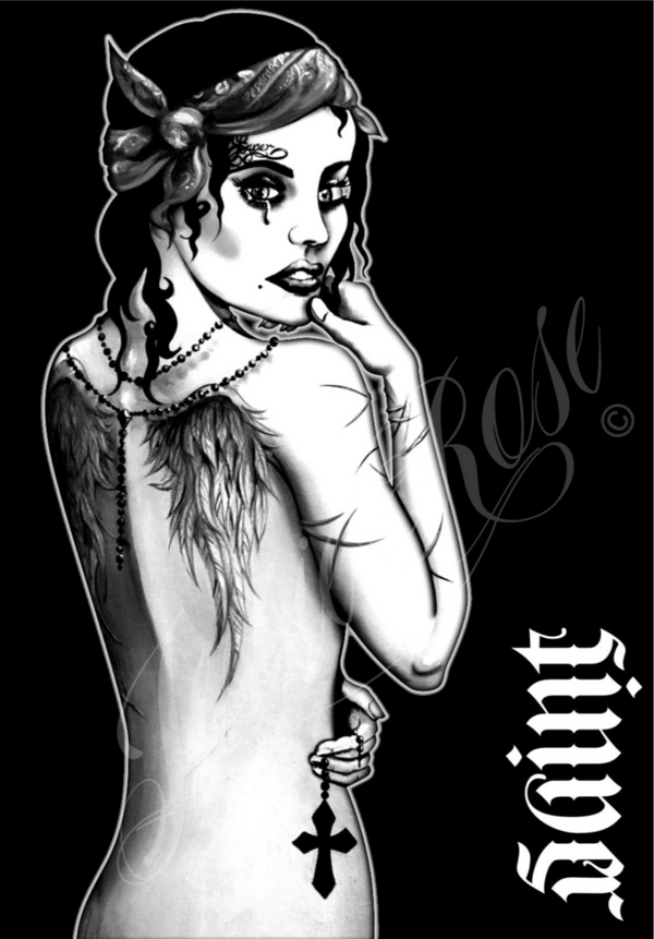 Angel Wings - B/W signed print