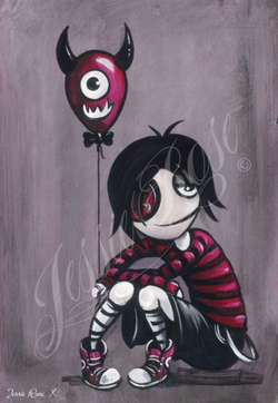 'Monster Balloon' - Boy Black signed print