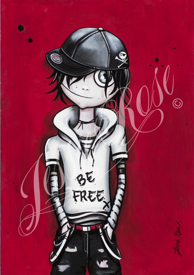 'Be Free' Boy - Signed Print