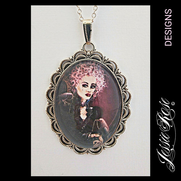 The Black Rose - 'Ornate' Pendant (silver)