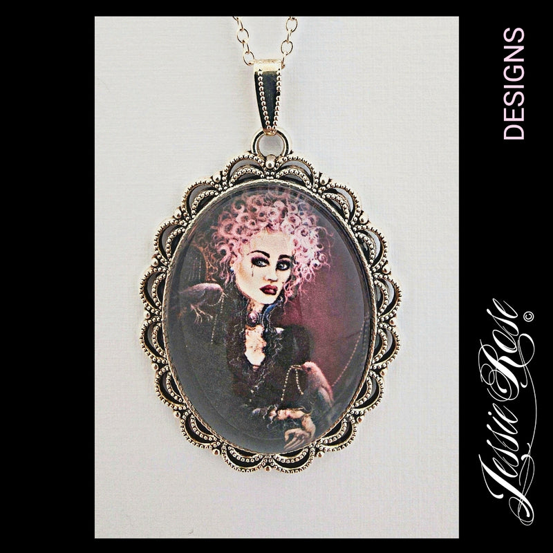 The Black Rose - 'Ornate' Pendant (silver)