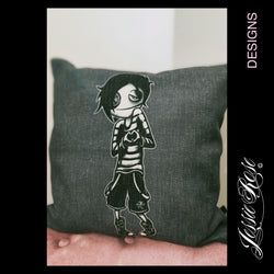 Boy Black Cushion Cover